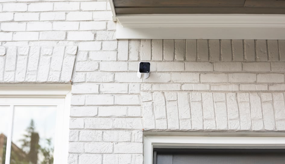 ADT outdoor camera on a York home